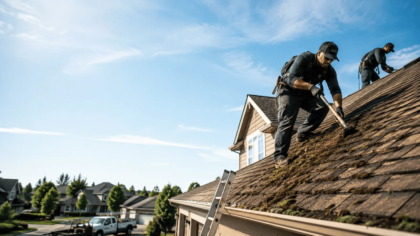 Roof Moss Removal in Lawndale, IL near me